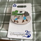 Disney Chip And Dale Celebrating 25 Pin Holding Pin Backs