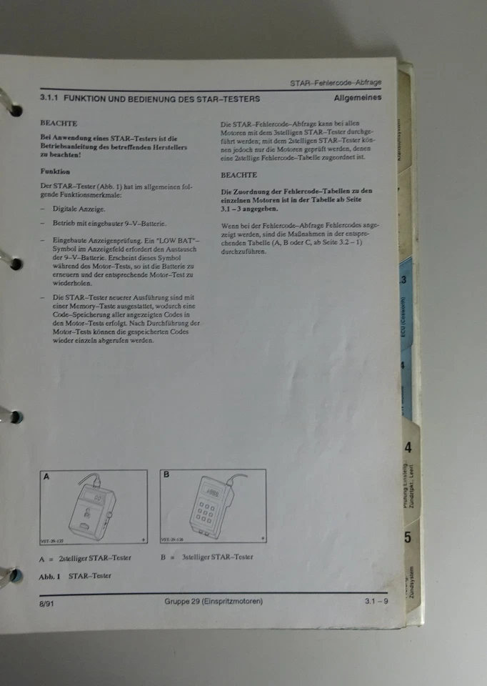 Instrucciones de Inspección Ford Transit & Pkw Motorregelung Einspritzmotoren - Imagen 4 de 4