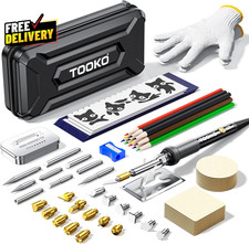 96 Pcs Wood Burning Kit Professional Burner Pen Adjustable Temp Carving Tool  