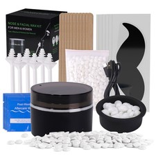 All-in-1 At-Home Mini Nose  Facial Wax Kit Portable Warmer with Hard Wax Beans