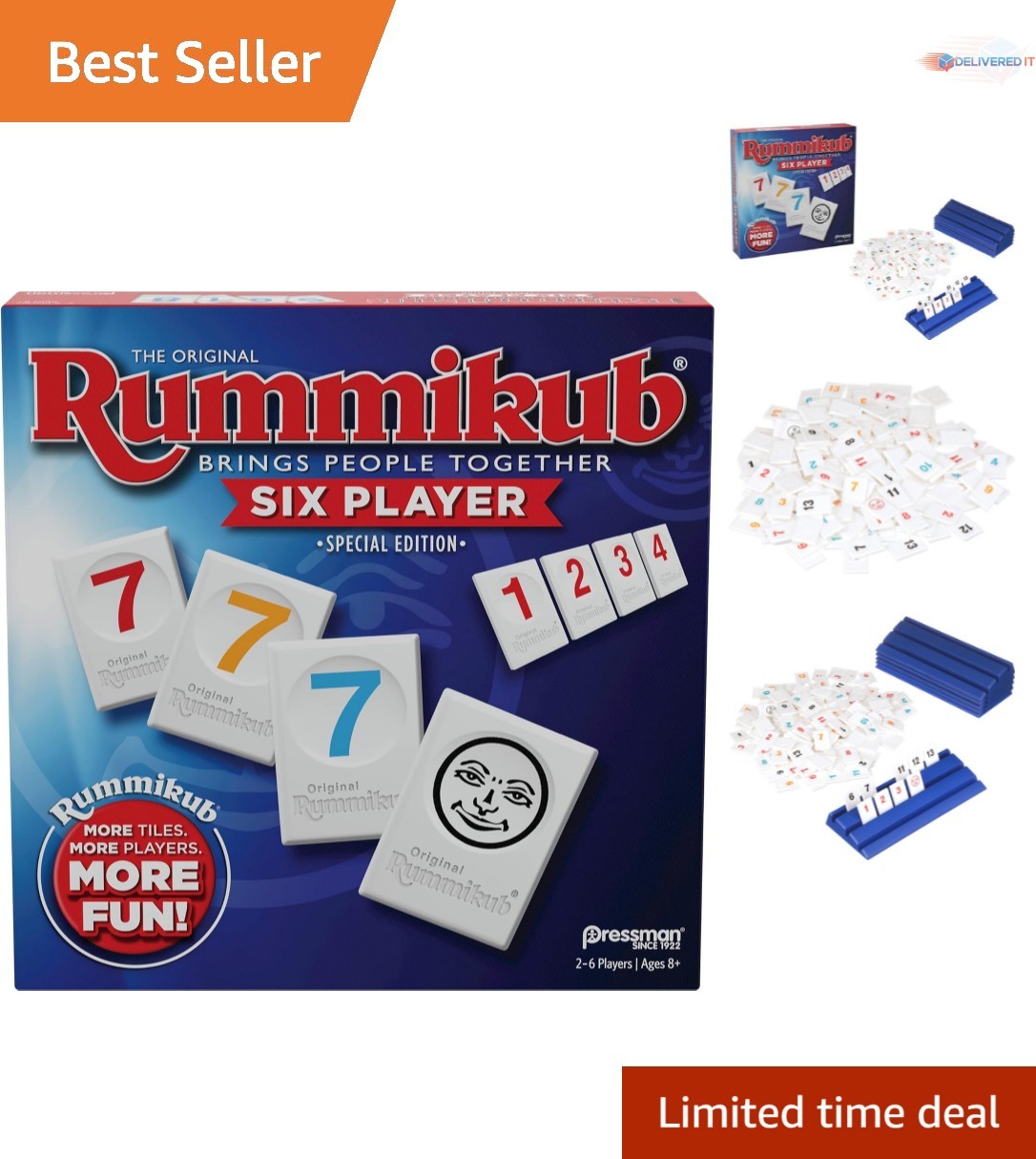 Edition Rummy Tile Game - Classic Strategy Fun For 2-6