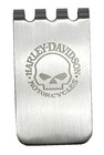 Harley-Davidson Men's Willie G Skull Money Clip - Brushed Nickel Finish