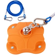 Heavy Duty Dog Tie Out Stake with 20ft Cable - 200LB Capacity, 2x360 Anti-