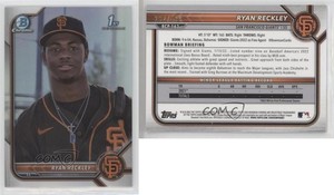 2022 Bowman Chrome Prospects Refractor /499 Ryan Reckley #BCP-163