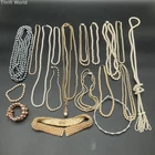 Vintage Faux Pearl Estate Costume Jewelry Lot 18pc Miranda Japan Necklaces