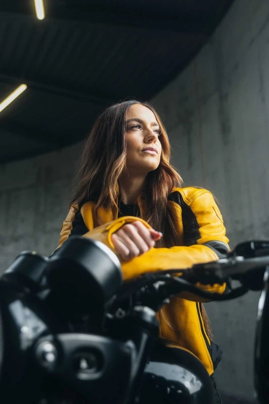 MotoGirl Fiona Leather Yellow, photo 6 of 7