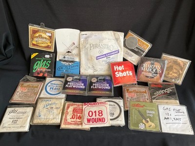 Large Lot of Vintage Guitar Strings Bass Banjo (~11 Packs)
