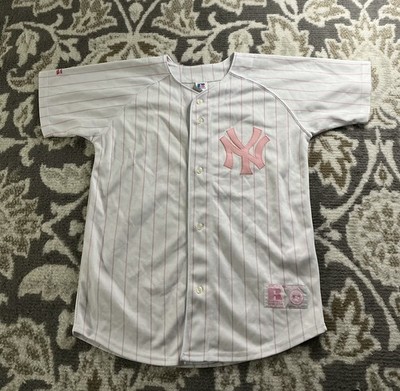 Russell Athletic New York Yankees Pink PinStriped Rodriguez Jersey