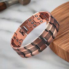 3X Strength Copper Bracelets for Men Magnetic Therapy Cooper Bracelet Jewelry