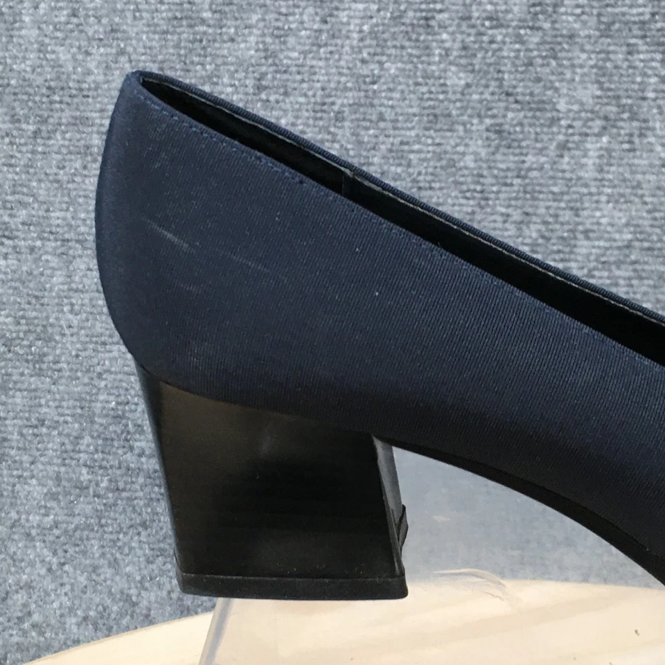 Villager By Liz Claiborne Heels Womens 8 M Stephanie Casual Slip On Pumps Blue - Image 4 of 4