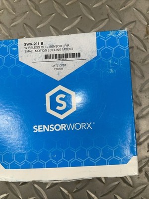 Sensorworx SWX-201-B Wireless Occupancy Dual Tech Small Motion Ceiling Mount New
