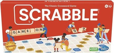 Hasbro Scrabble Board Game Classic Crossword Word Game Family Fun Ages 8+ 2-4