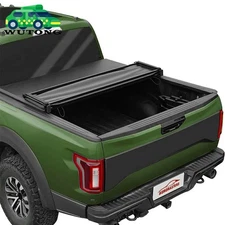 5.7FT Quad-Fold Tonneau Cover For 2019-2025 Dodge Ram 1500 Truck Bed w/o RamBox