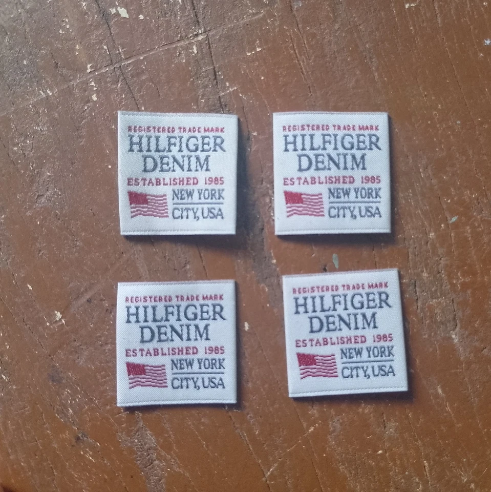 4x Sew on Clothing Brand Label Original Free Shipping 1985 New York City USA - Image 2 of 4