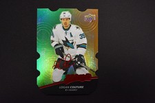 2017-18 MVP Hockey Colors and Contours Level 2 Gold Die-Cut Logan Couture #131