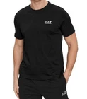 Emporio Armani Black Men's T-Shirt Round Neck, size M*L*XL*2XL*3XL ,Stripe logo