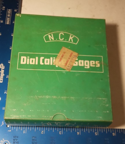 N.C.K Dial Internal Caliper Gauge .001" Japan Bore Gage w/ Case & Papers