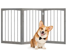 Wooden Pet Fence 30 Inches Foldable For Medium Size Pets 