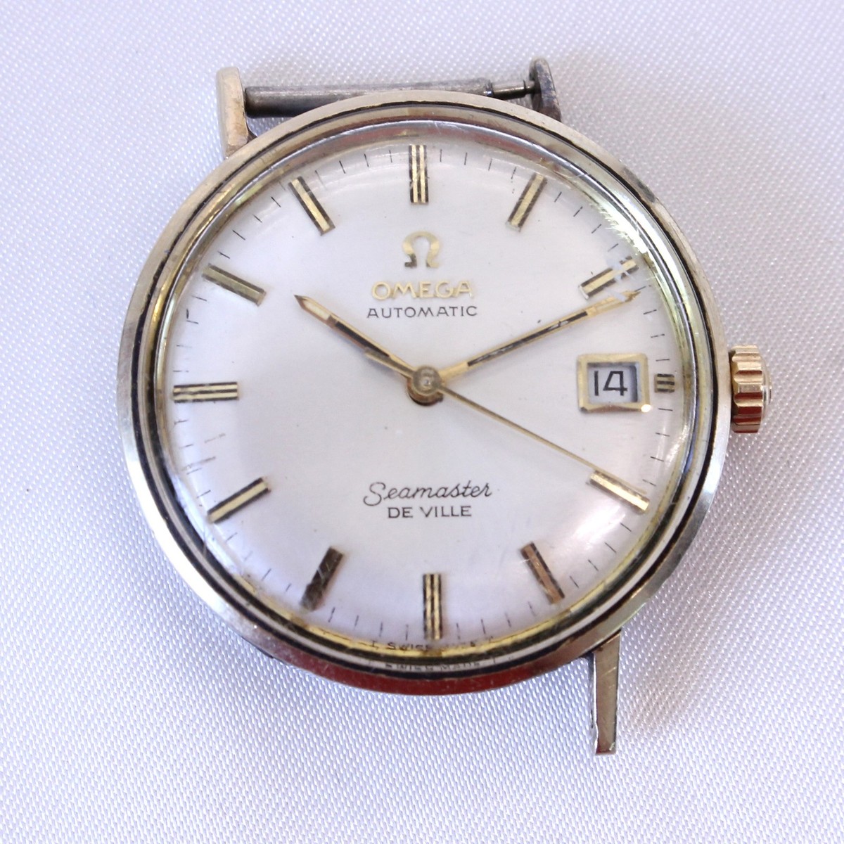 Vintage 1960s Omega Seamaster De Ville Mens Automatic Watch 14K