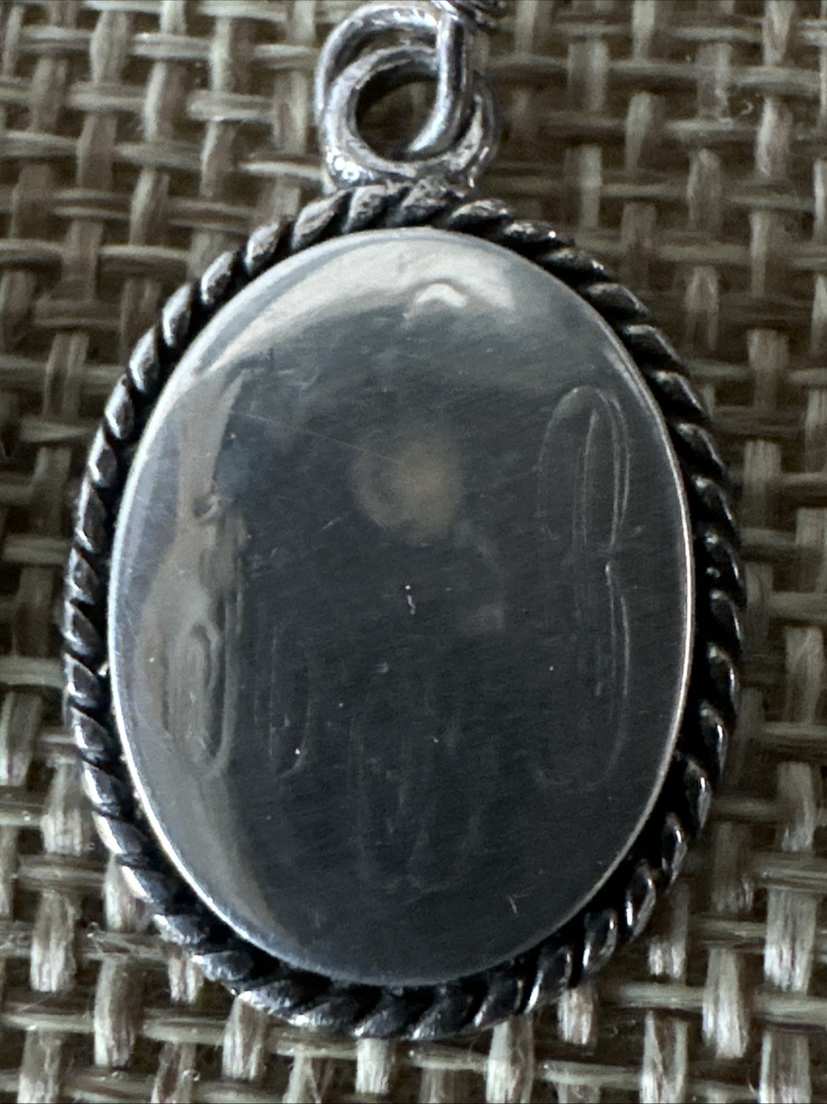 Initial Monogram Signet Dangle Earrings Sterling … - image 3