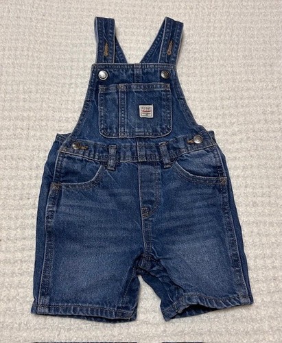 Old Navy Toddler Denim Bib Overall Shorts Size 18-24 months