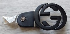 VTG GG Belt Buckle Gucci, metal, size 7 x 6.3 cm/ 2.7 x 2.5 in, used, Italy