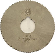 HSS Slitting Saw 3 1/2" x 1/16" x 1" Bore - Fine Pitch - New