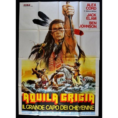 Werbeplakat Adler Grau der Große Häuptling Der Cheyenne Grayeagle Western A346