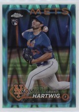 2024 Topps Chrome Aqua RayWave Refractor 9/199 Grant Hartwig #45 1f8