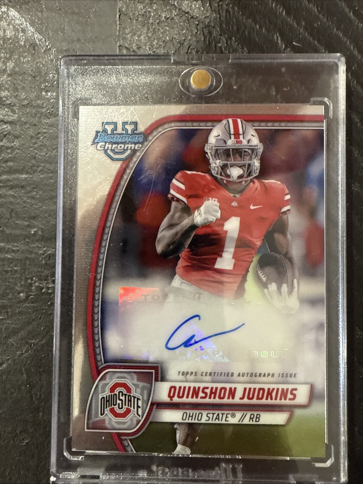 QUINSHON JUDKINS 2024 BOWMAN UNIVERSITY CHROME AUTOGRAPH AUTO PA-QJU