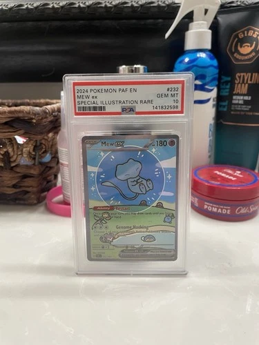 Mew EX 232/091 Holo PSA 10 Bubble Mew Paldean Fates SV