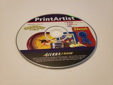 Print Artist CD-ROM  Sierra Home  2000 - Replacement Disc Used Tested Works 