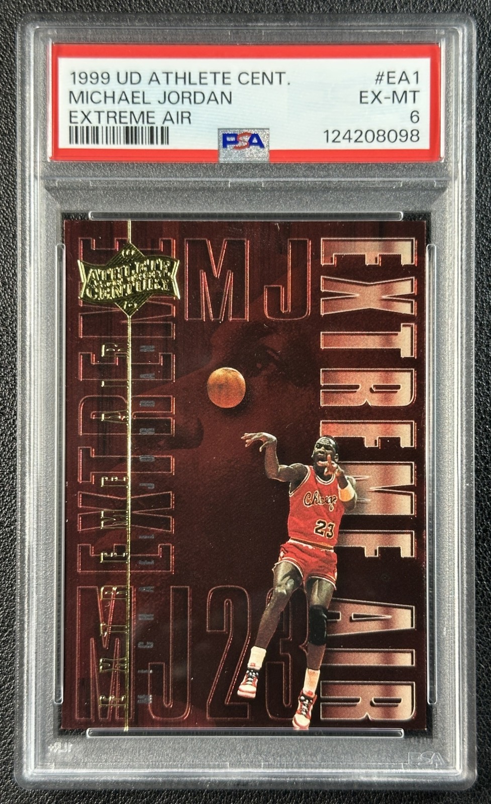 MICHAEL JORDAN PSA 6 1999-00 UPPER DECK ATHLETE OF THE CENTURY #EA1 EXTREME AIR