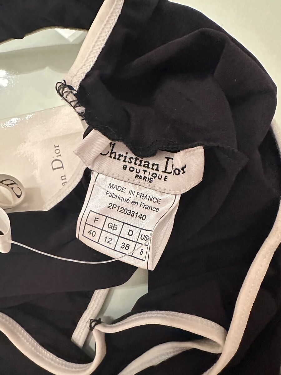 NWT Authentic Christian Dior Vintage Logo Two Piece Swimsuit NWT Authentic Christian Dior Vintage Logo Two Piece Swimsuit