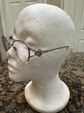 Ashley Stewart AS88  Col 30 Floral Half-Rim RX Eyeglass Frames Size 50-18-135