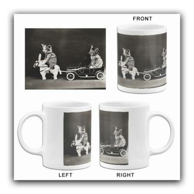 Cats Kittens - Mule Pulling A Broken Down Car - 1914 - Photo Mug