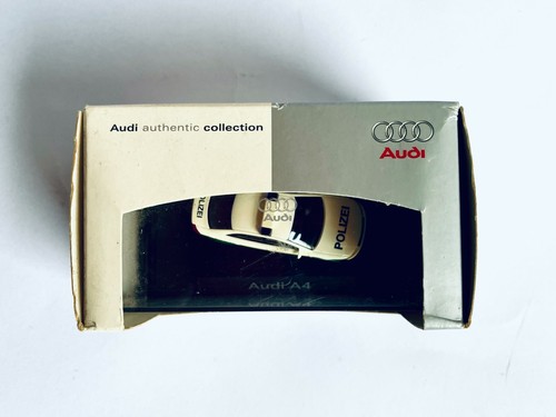 BUSCH - AUDI A4 POLIZIA Audi Authentic collection MODELLINO treno 1:87 Herpa H0 - Foto 2 di 4
