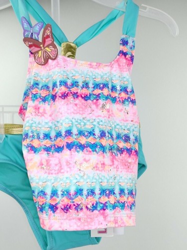 Limited Too 4T Bathing Suit 2 Piece Multi Colored With Butterflies NWT - Picture 5 of 5