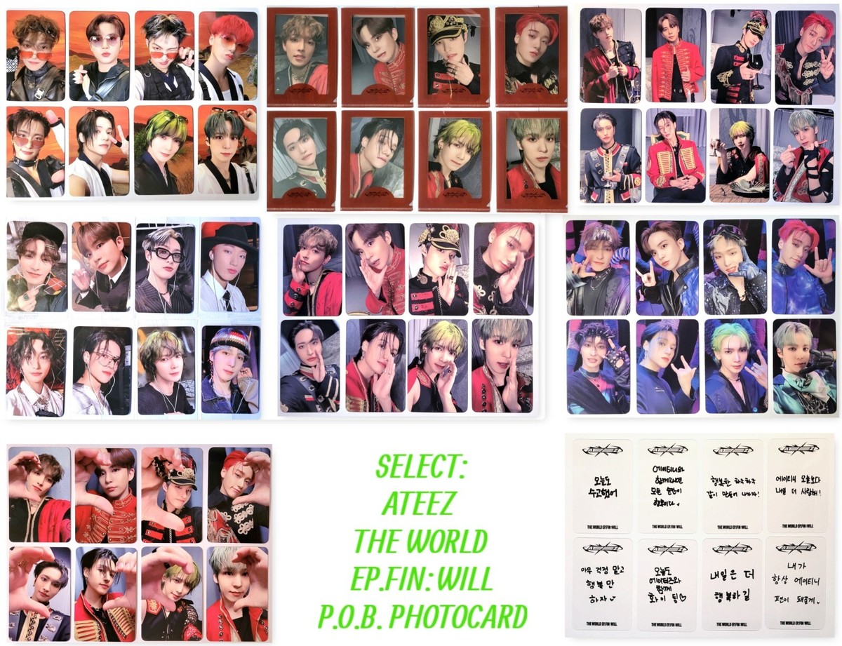 ATEEZ THE WORLD EP.FIN: WILL PHOTOCARD -APPLE -EVERLINE