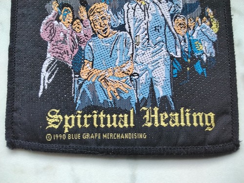DEATH PATCH Original 1990 BLUE GRAPE Vintage Aufnäher 12x9cm Death Metal - Bild 2 von 3