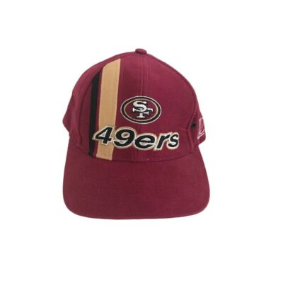 #ad #ad Logo Athletic Diamond Pro Line San Francisco 49ers Red Adjustable Cap Hat $25.00