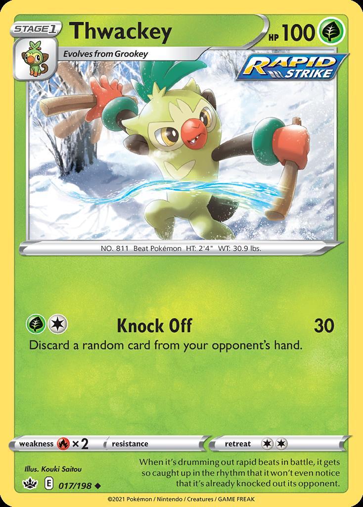 Pokemon Thwackey (17/233) Chilling Reign NM