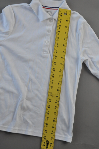 Girls School Uniform Shirts ~ Long Sleeve ~ French Toast ~ White ~ Size L 10/12 - Picture 6 of 7