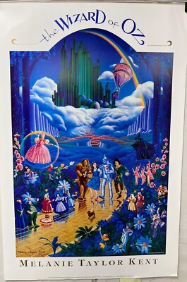 Melanie Kent Taylor The Wizard of Oz Hand Signed Offset Lithograph