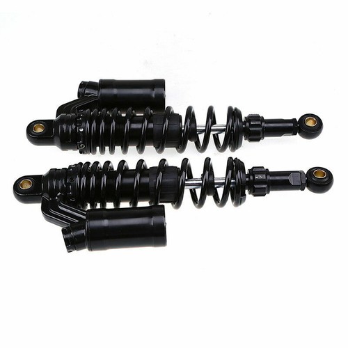 Pair 350mm Motorcycle Rear Air Shock Absorber Suspension ATV Dirt Bike Universal - Picture 5 of 12
