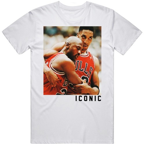Michael Jordan Pippen Iconic Flu Game 