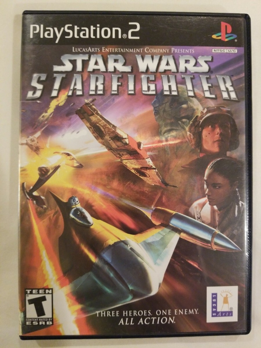 Sony Playstation 2 PS2 Star Wars Starfighter Complete In Box