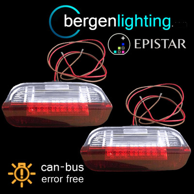 PAAR LED-TÜRLEUCHTE VORNE ROT/WEISS FÜR VOLKSWAGEN TOUAREG SHARAN 2011-18