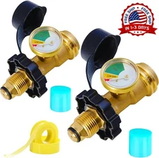 Adaptador De Valvula Pol Con Indicador Para Tanque De Propano De 5 Lb-100 Lb...