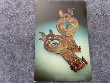 Pair of earrings, Egyptian, Reign of Tutankhamun Vintage Postcard